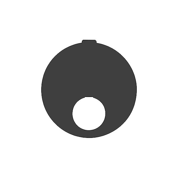 Bezeichnungsschild STANDARDdue schwarz für Sonnerie-Taster