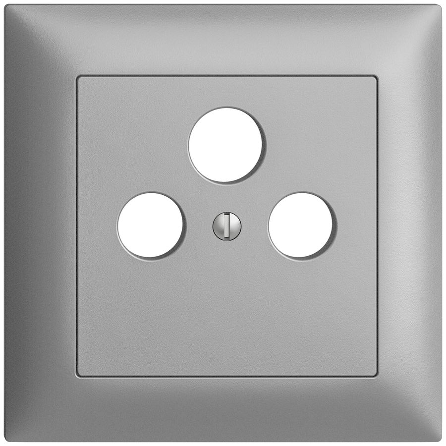 UP-Frontset EDIZIOdue silver 88×88mm