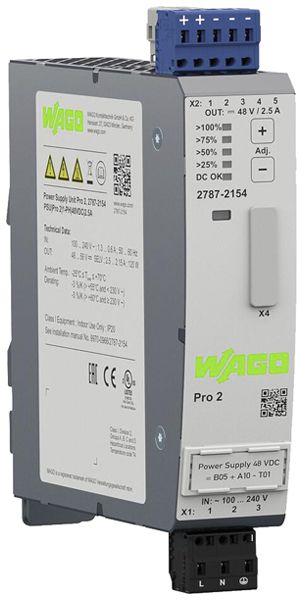 EB-Stromversorgung WAGO Pro 2 90…264V 130…373V 48…56V 2.5A 120W 2TE