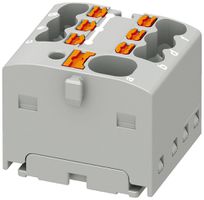 Verteilerblock PX PTFIX 4/6X1,5-G GY 1.5mm² 17.5A 450V 7×1 kleben gu
