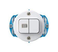 Einsatz zu UP-Leuchtdruckschalter basico 1/3+3/1L weiss 1 Linse