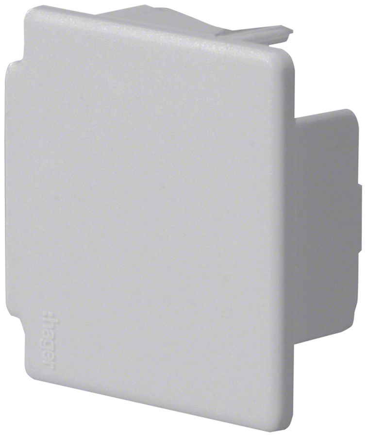 Endstück Hager tehalit.LF 40×40mm grau IP30