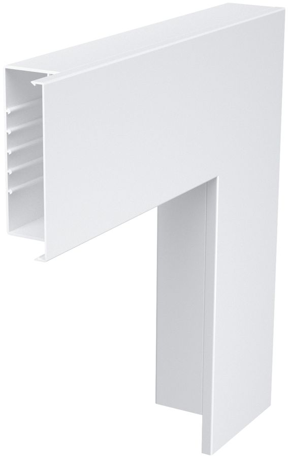 Angle plat Bettermann 470×170×80mm, PVC, blanc pur, 9010