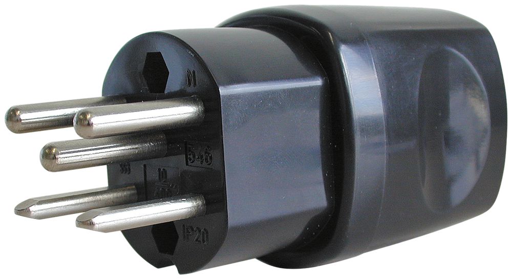 Stecker Steffen STEKO MOUNT T15 schwarz 10A 250VAC