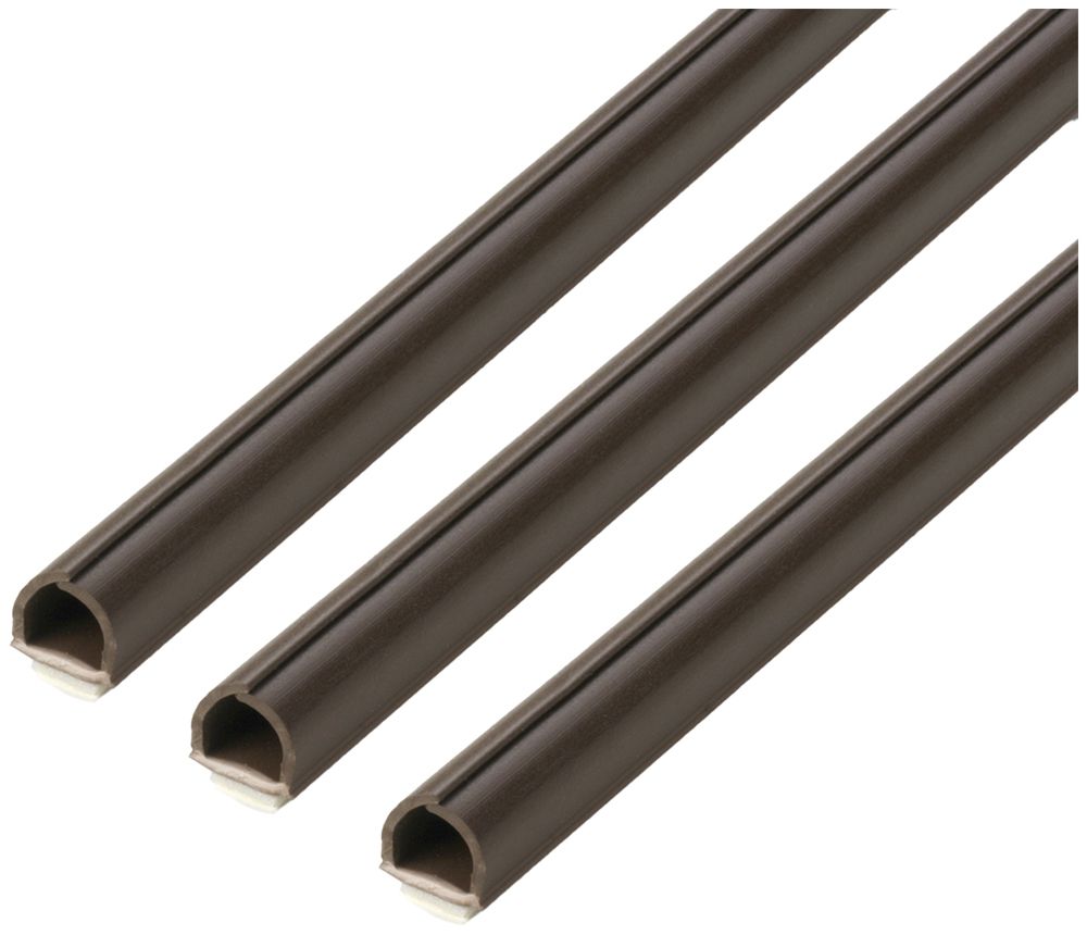 Canal mini MAX HAURI cablefix 10×10mm 3×1m autocollant brun