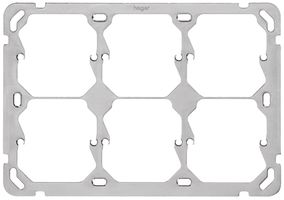 Befestigungsplatte Hager 2×3 horizontal 197×137mm