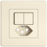 Kit de montage ENC EDIZIO.liv SNAPFIX® p.petite combinaison T23 a.2 boutons cr