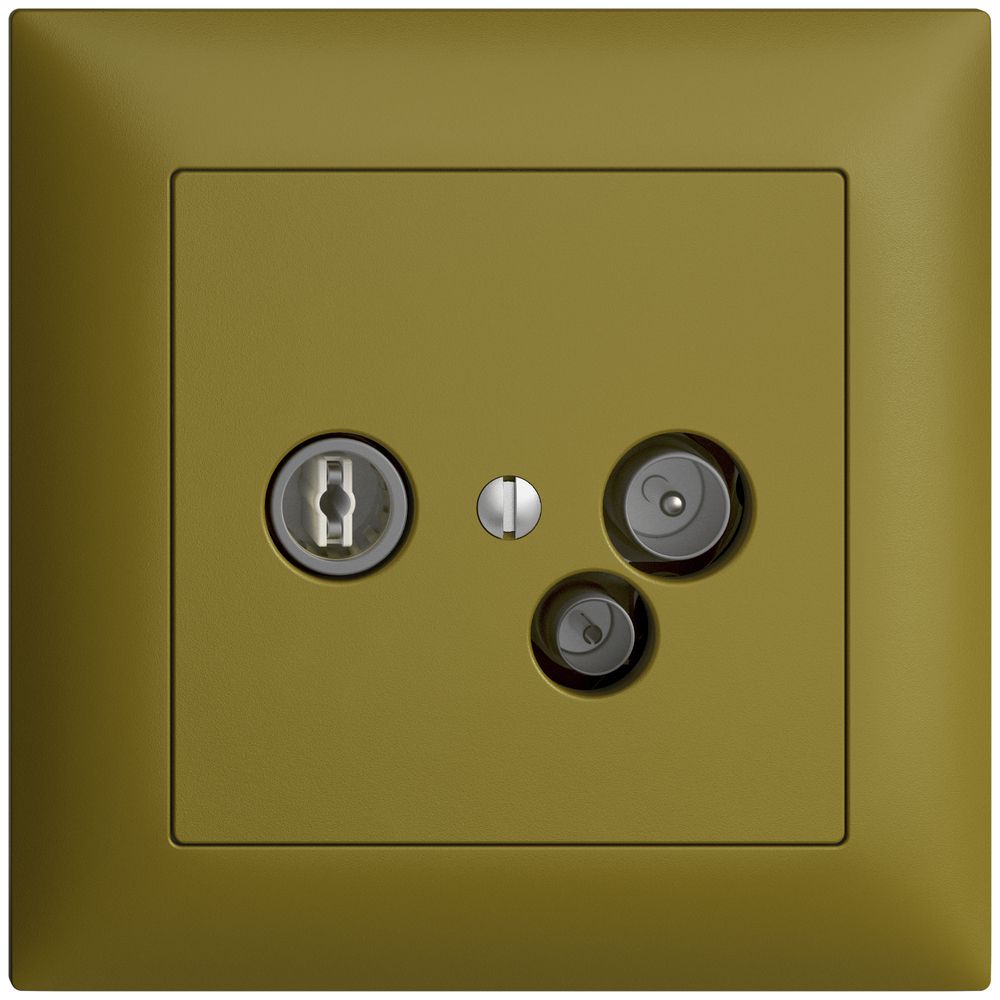 UP-Antennendose TV-R-Daten DD15 5…65MHz EDIZIOdue olive
