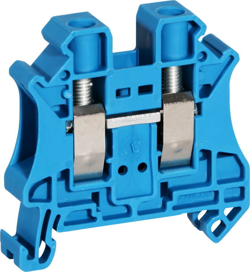 Borne 0.5…16mm² raccordement à vis bleu