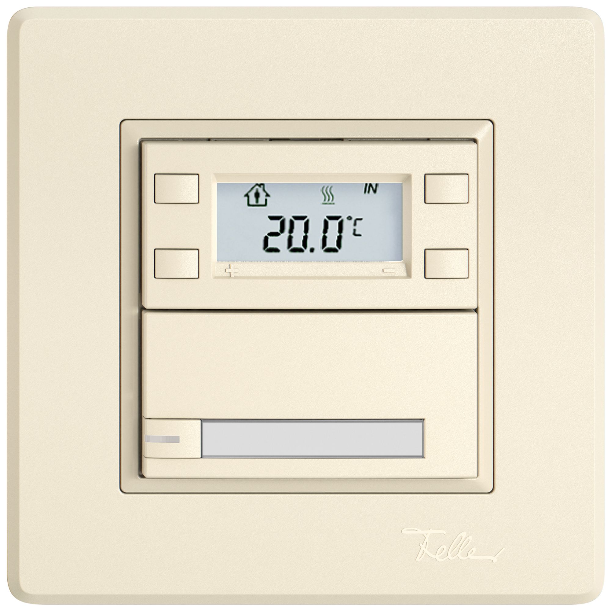 UP-RTH-Taster EDIZIO.liv SNAPFIX® m.RGB-LED Pap.1×Taste 1-Tbed.cr
