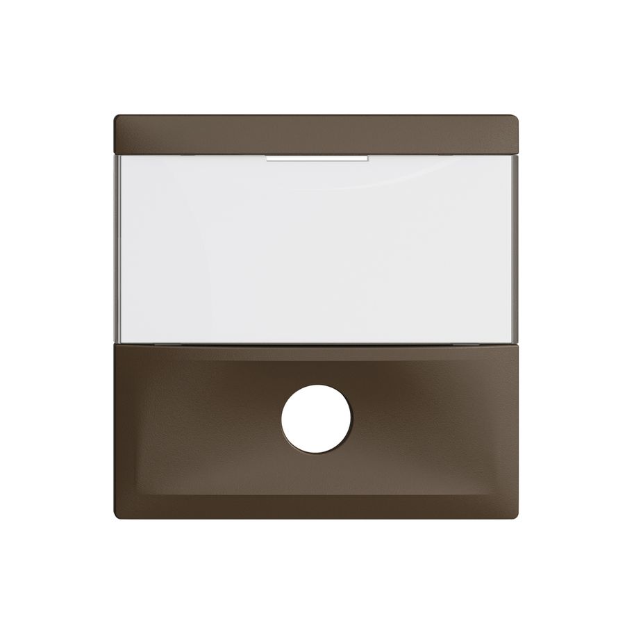 Placca frontale EDIZIOdue coffee per tasto suoneria