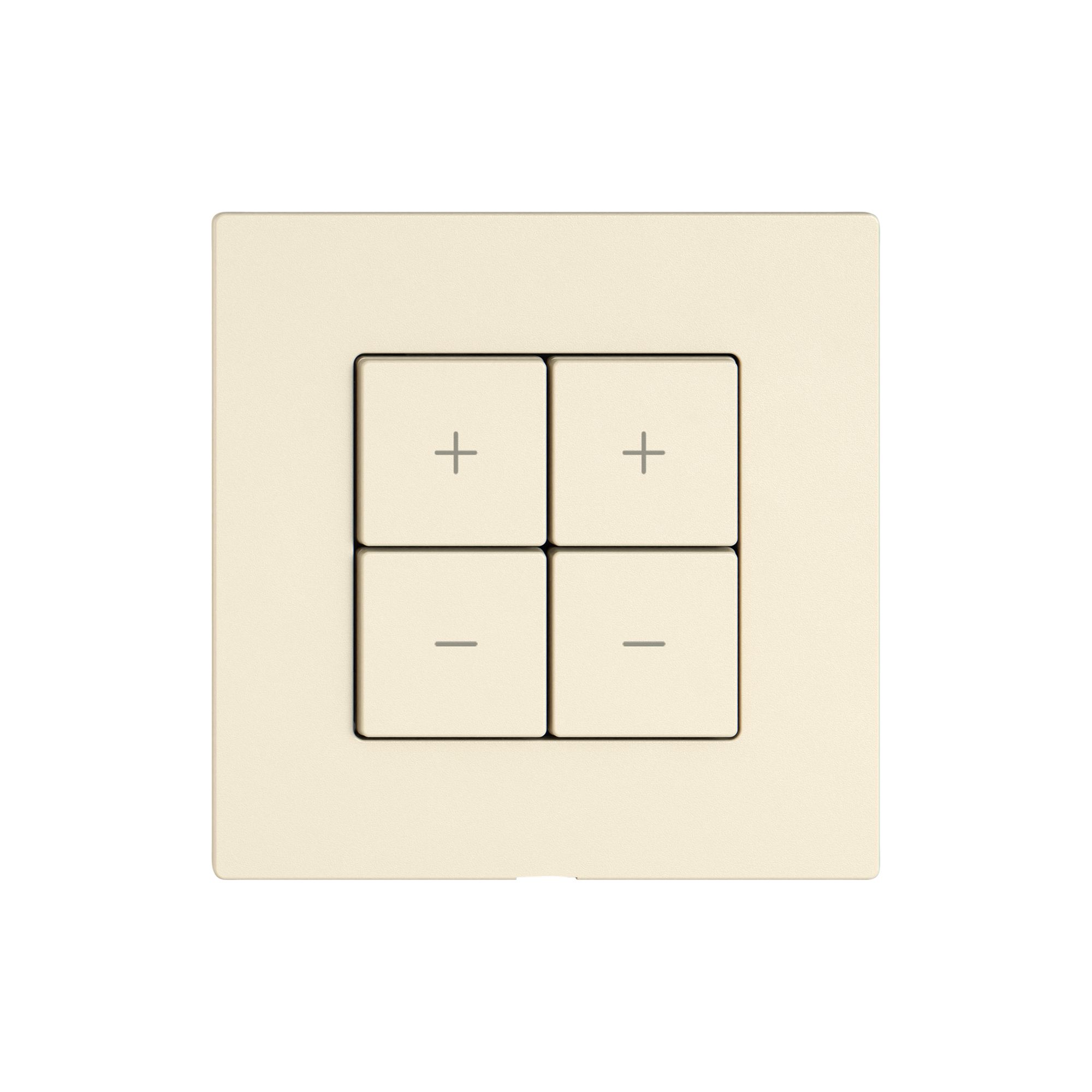 Bedienaufsatz zu Dimmer EDIZIO.liv Wiser SNAPFIX® 2K 4T cr