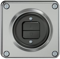Storentaster ELEMENT 1P 2 Tasten aluminium