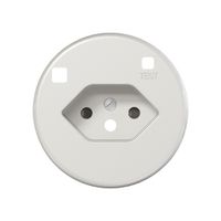 Frontset CLASSIC Z/E zu FI-Steckdose T13 mit shutter weiss