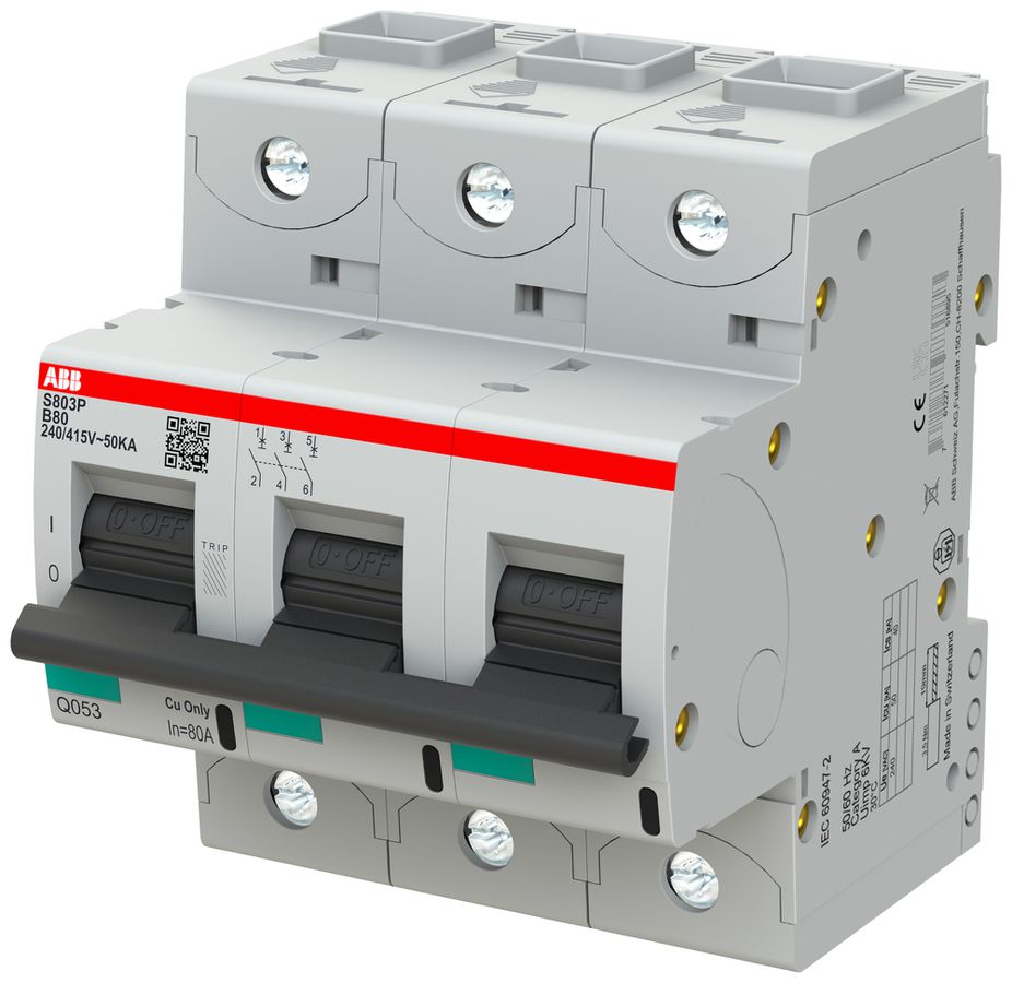 Disgiuntore ABB S803P-B80 3P 400V B-80A 50kA 4.5UM