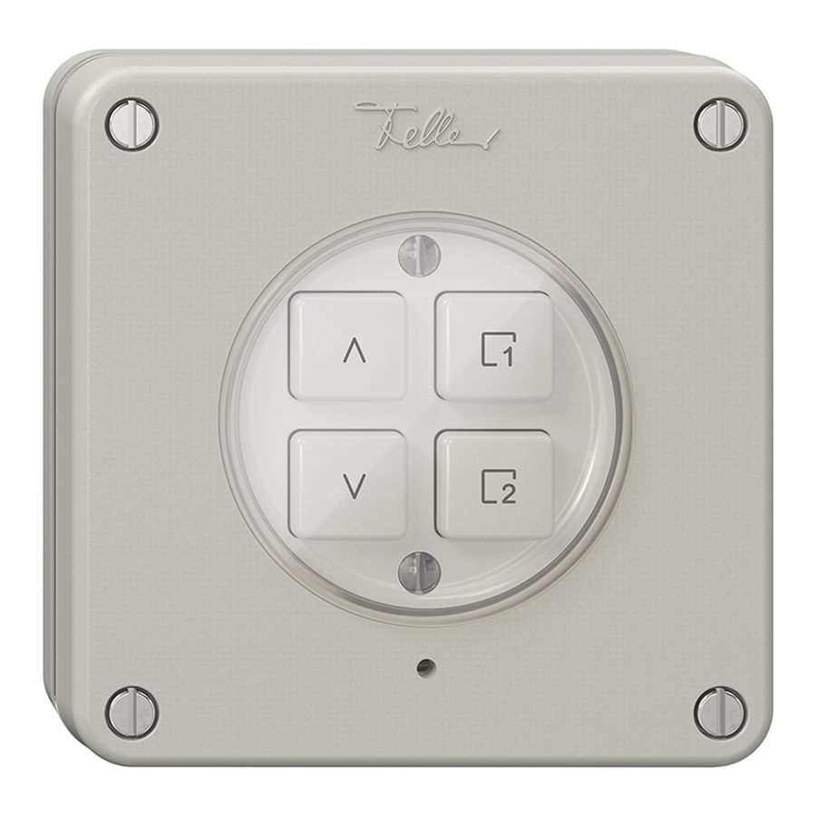 Interrupteur stores ENC 1K/4T scène NEVO Wiser gris clair