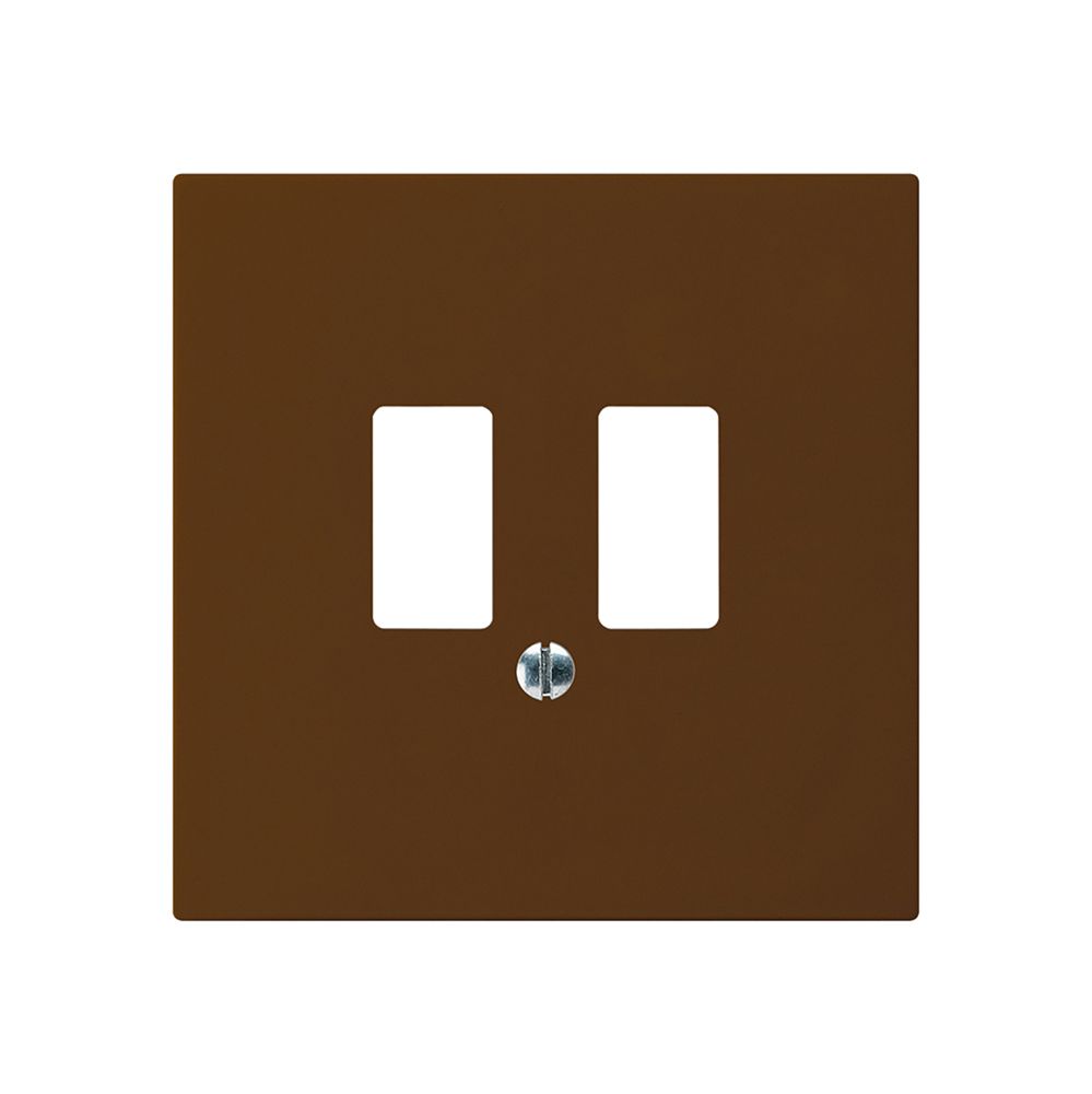 Frontplatte kallysto für USB-Steckdose braun