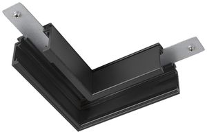 L-Verbinder SLV 48V TRACK Aluminium 71×71×21.9mm Standard links schwarz