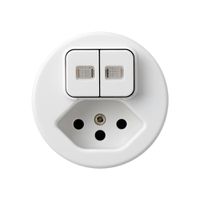 Einsatz zu Leuchtkombination 2×A-R/1L+Typ 13 basico weiss 2 Linsen