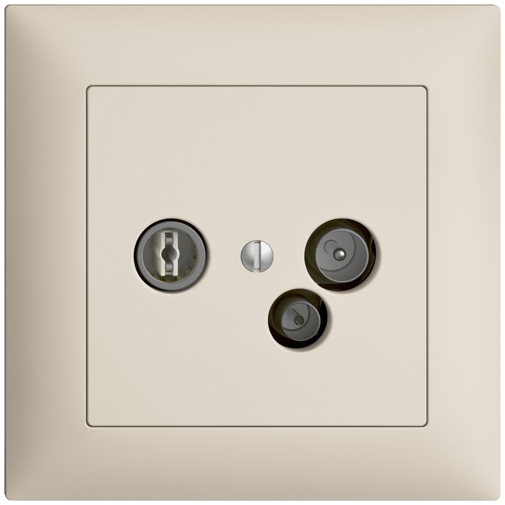 UP-Antennendose TV-R-Daten DD04 5…65MHz EDIZIOdue crema