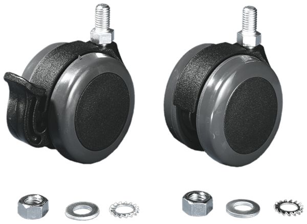 Roulette de transport Rittal CP 7495.000 125mm kit pour VX noir