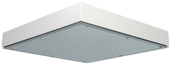 Plafonnier LED DOTLUX QUADGUARD 183W 24600lm 4000K IP65 DALI 650×650 blanc