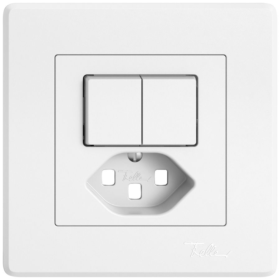 Kit di montaggio INC EDIZIO.liv SNAPFIX® per combi.T23 con 2 tasti bi