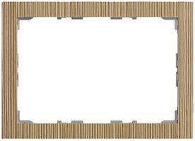 Abdeckrahmen 2×3 Touchpanel II KNX Prestige eiche