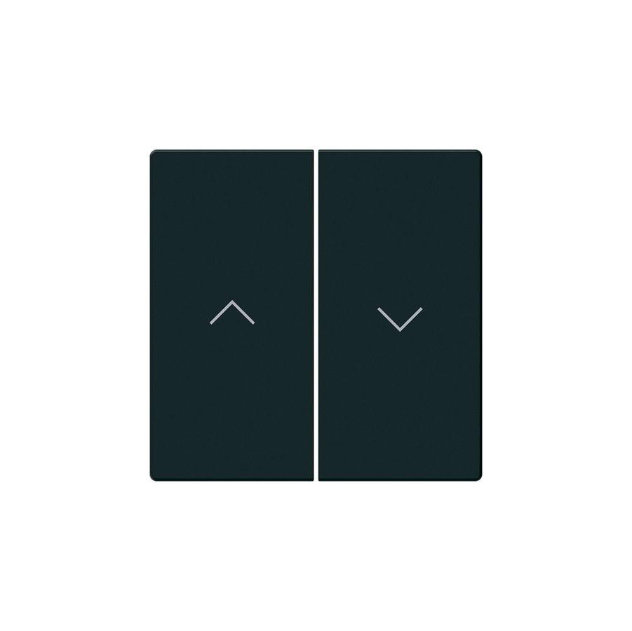 KNX-Storentasterfront Hager BA basico Z 2-fach schwarz