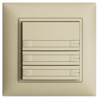 Poussoir KNX RGB ENC EDUE FMI, 250mW, a.LED RGB, papier, 6×pouss., 1×touche, van