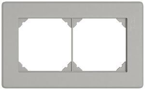 En-tête ENC EDIZIO.liv SNAPFIX® 1×2 pour combinaisons au choix gris clair