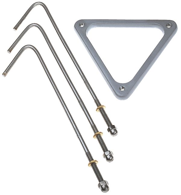 Betonanker SLV für Gartenleuchten, Edelstahl