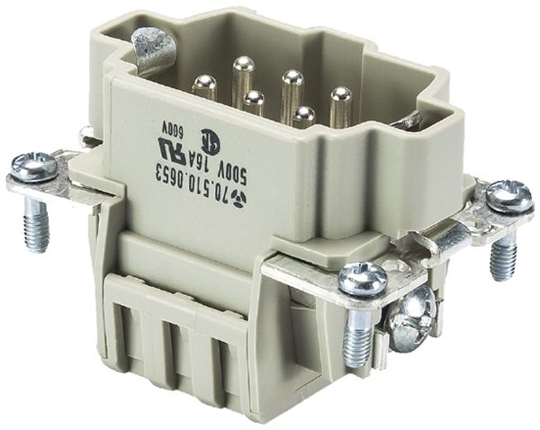 Insert p.fiche Wieland Electric revos BAS STF 6 2,5 50 6 16A 500V 0.5…2.5mm²