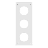 Placca di montaggio FH 3×1 GV