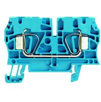 Durchgangs-Reihenklemme Weidmüller ZDU 4 Zugfeder 4mm² TS35 blau