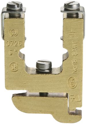 Borne de terre joignable Woertz 2.5…6mm² raccordement à vis 2×1 barre G