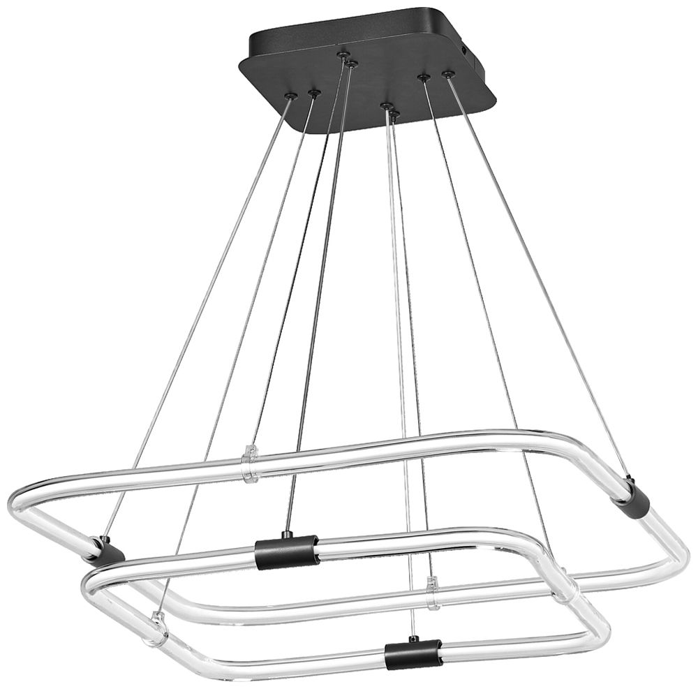 LED-Pendelleuchte LEDVANCE Decor Tetragon 23W 2500lm 830 567×566mm schwarz