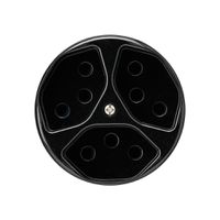 Einsatz zu UP-Steckdose basico 3×Typ 13 schwarz