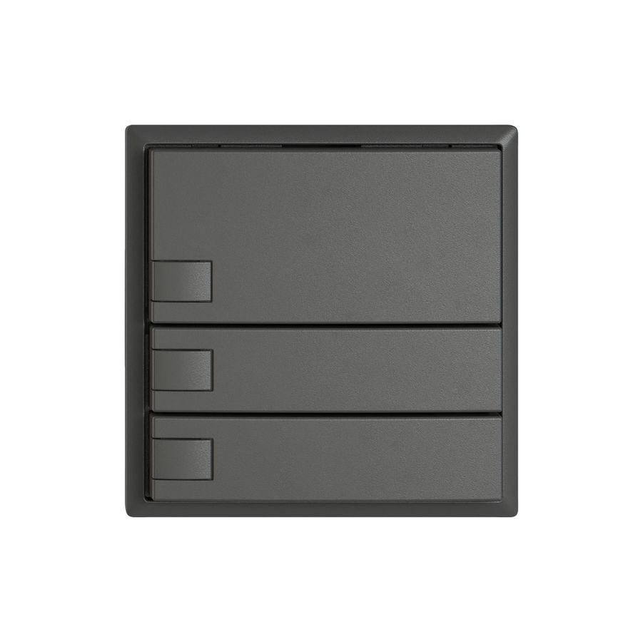 Poussoir KNX RGB EDIZIO.liv SNAPFIX® capteur temp.s.LED 3× comm.1T grf