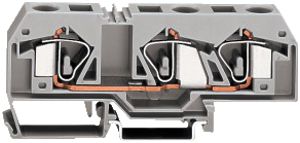 Borne de passage WAGO 3L 16mm² gris