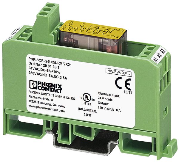 Relais de couplage Phoenix Contact PSR-SCF- 24UC/URM/2X21