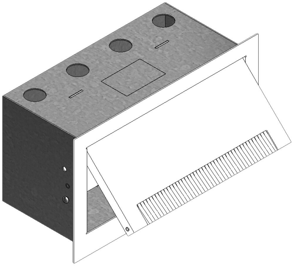 Boîte murale blanc 250×140×125mm Woertz