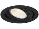 Downlight LED SLV SUPROS 31W 2600lm 3000K 60° Ø165×110mm nero