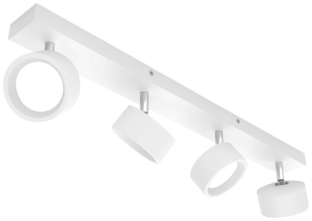 Spot LED Philips Bracia 22W 2200lm 2700K 110° 600×80.5mm blanc 4×Spot