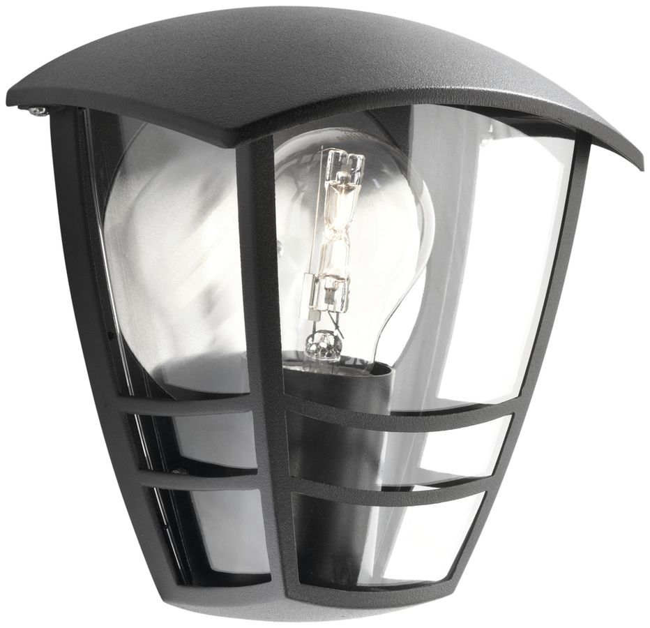 Wandleuchte Creek 60W E27 IP44 schwarz