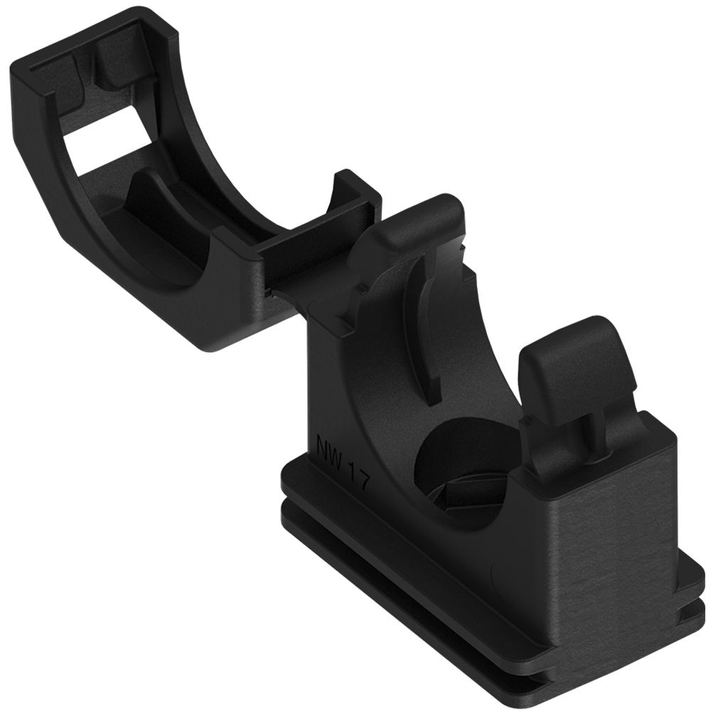 Rohrhalter Plica FIPLOCK Nennweite 48 schwarz