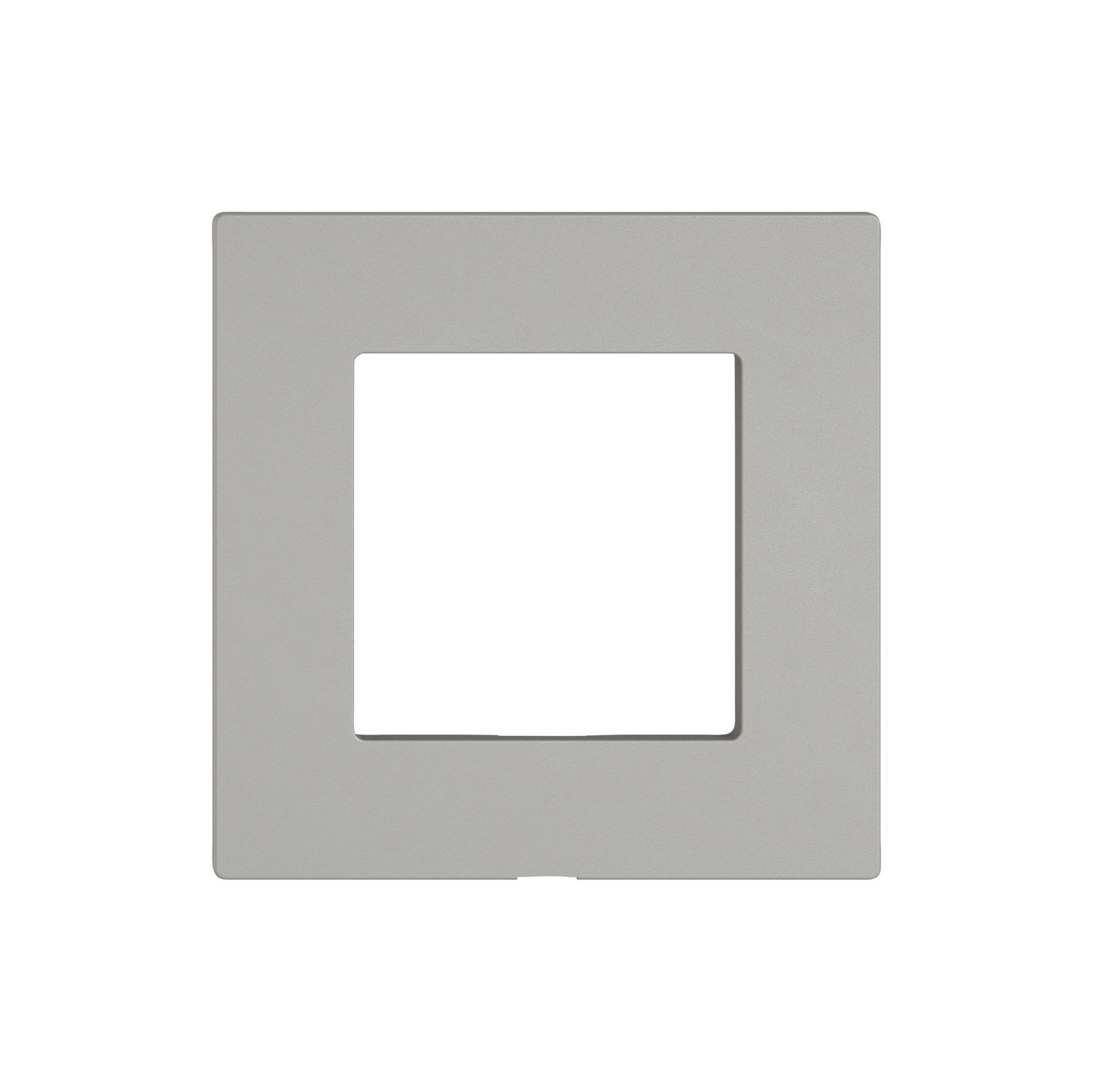 Plaque frontale EDIZIO.liv Wiser 60×60mm gris clair