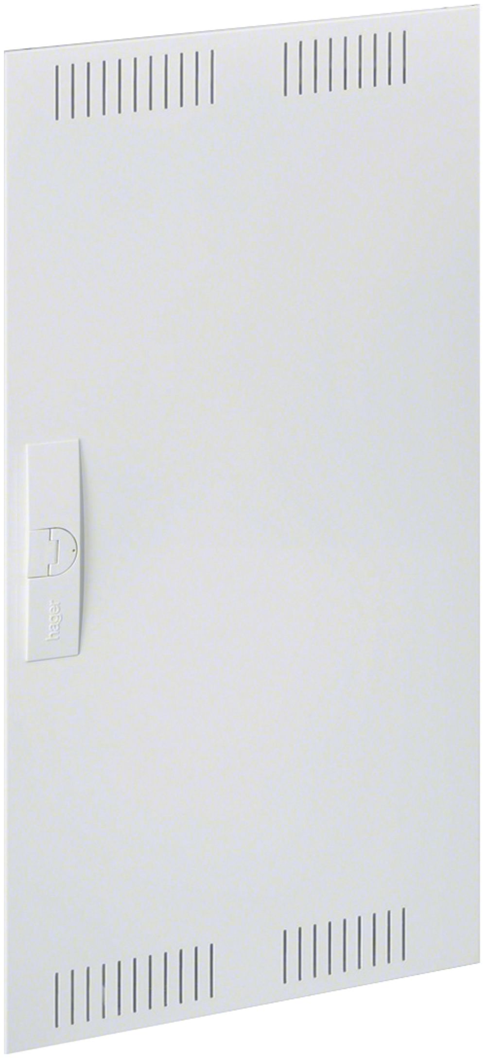 Tür rechts geschlitzt Hager univers 519×1069×12mm IP3X weiss