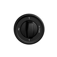 Frontset STANDARDdue 0-1-1+2-2 schwarz, für Drehschalter