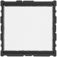 Ruftaster-Halbmodul Hager elcom.modesta mit LED-Schild für 1Wohnung